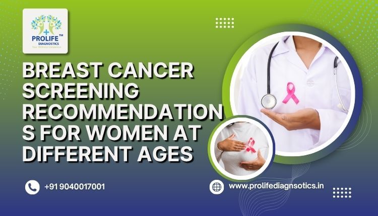 Breast Cancer Screening Recommendations for Women at Different Ages